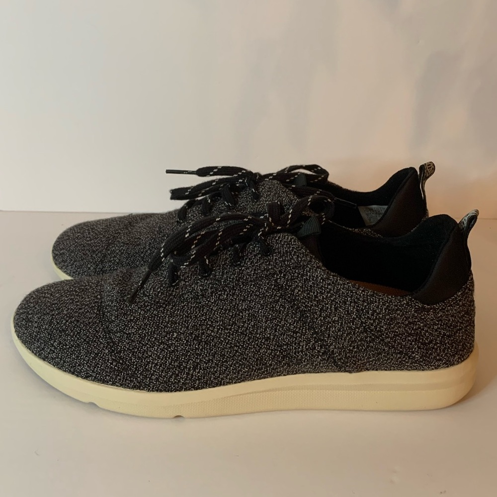Toms Black Terry sneakers in size 10